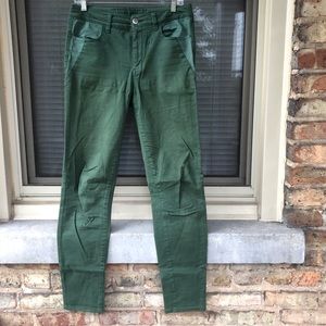 AEO Green Detail High Rise Jegging Super Stretch 8